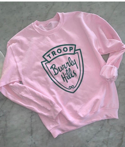Troop Beverly Hills Pink Sweatshirt , Breast Cancer Awareness Shirt , We wear pink shirt