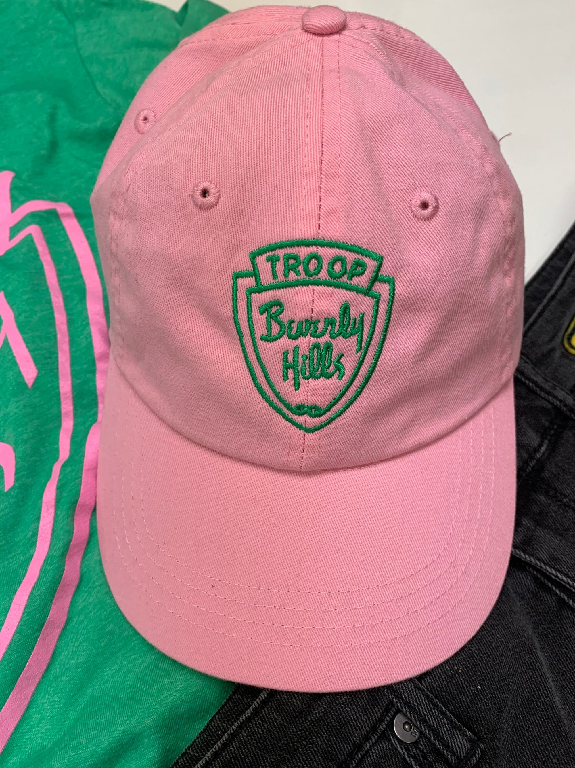 Troop Beverly Hills Baseball hat, pink adjustable back hat