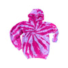 Bubblegum Tie Dye Hoodie Pink Swirl Unisex Fit