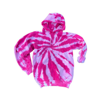 Purple Amethyst  Tie Dye Hoodie Lavender Swirl Unisex Fit