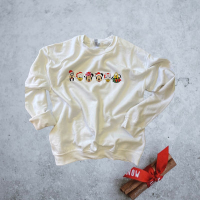 Adorable Christmas Disney Sweatshirt, Minnie Mickey Holiday Shirt, Disney Gift shirt