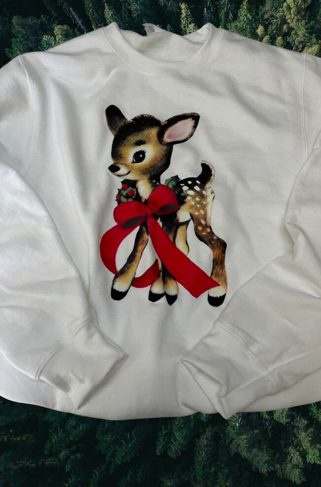 Vintage Christmas Sweet Deer Shirt, Cute Deer Shirt