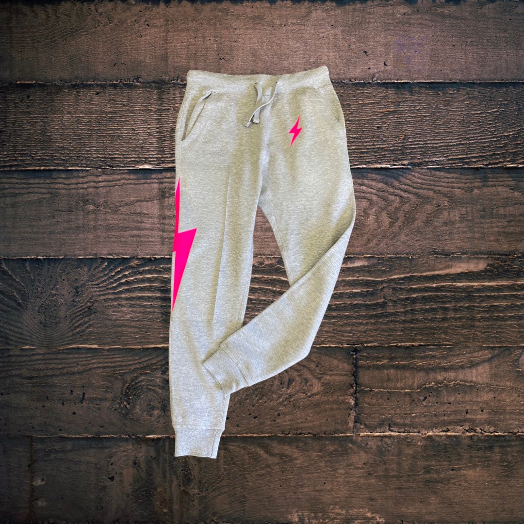 Lightening Bolt Sweatpants. Lightening Bolt joggers. fashion unisex joggers.