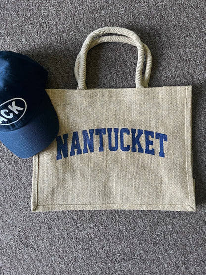 Greece Santorini Raffia Souvenir Tote Bag