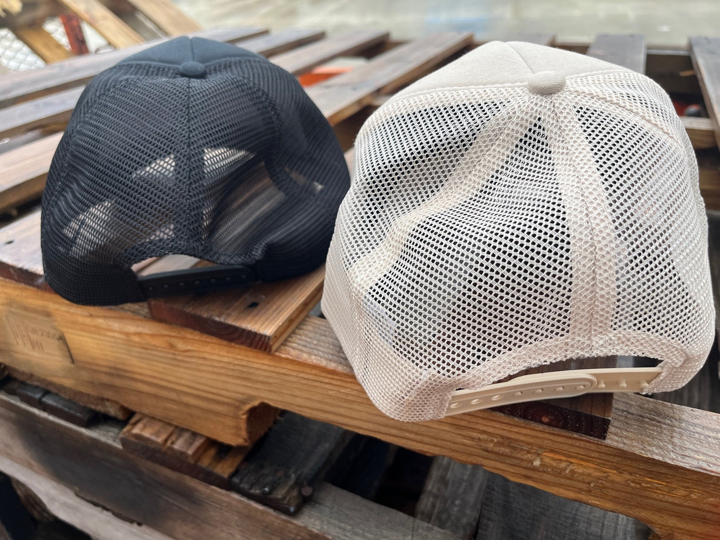 Feather Trucker Hat, Feather Foam Front Trucker Hat