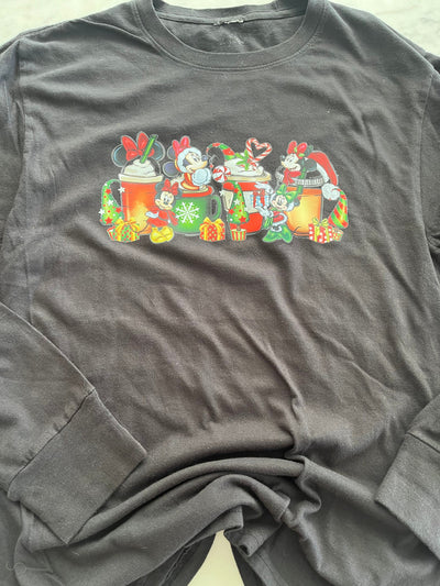 Minnie Mouse Christmas Shirt , Minnie Coffee Lover Shirt, Disney Coffee Cup Gift