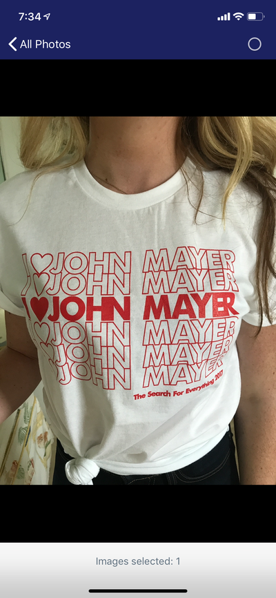 John Mayer Fan Shirt , John Mayer Concert Shirt , Album Shirt