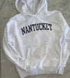 Nantucket Hooded Sweatshirt , Prep Style Sweatshirt , Collegiate Style Hoodie, Destination Shirt